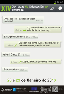 Cartel Xornadas de Orientación 2013 IES de Teis